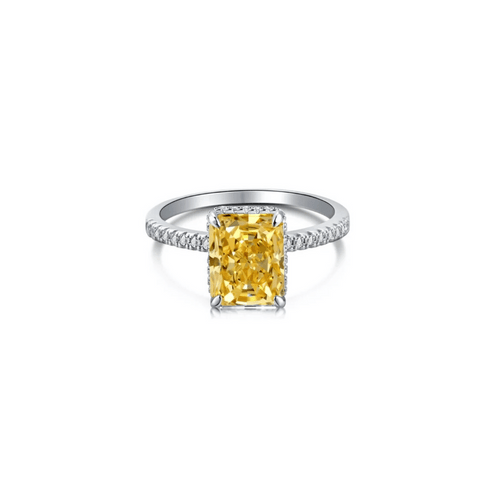 Cubic Square Diamond Ring