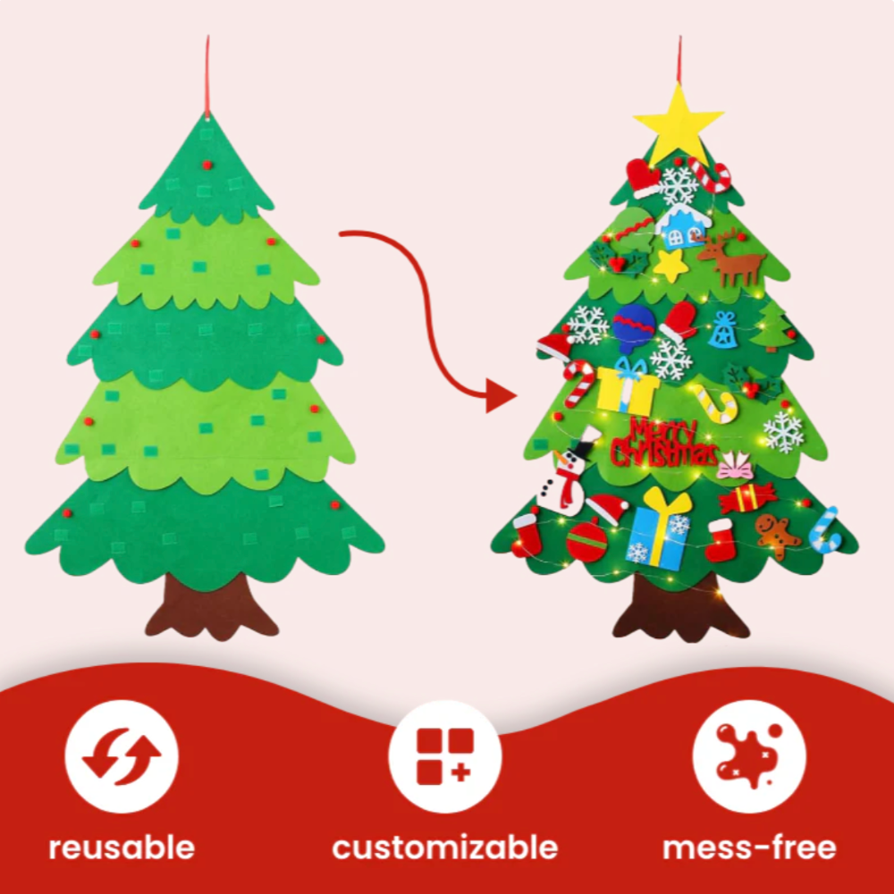 Felt Christmas Tree for Kids