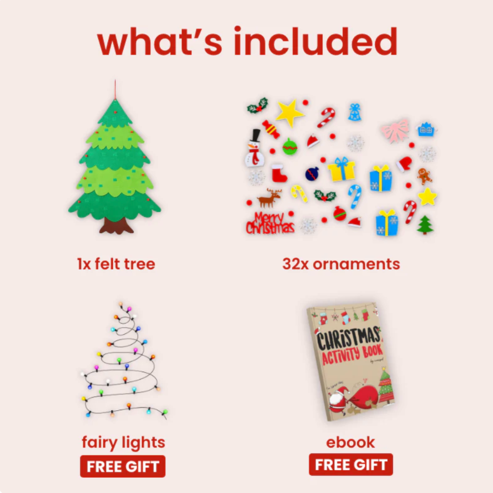 Felt Christmas Tree for Kids