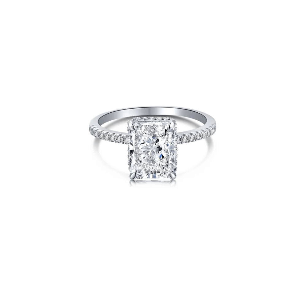 Cubic Square Diamond Ring