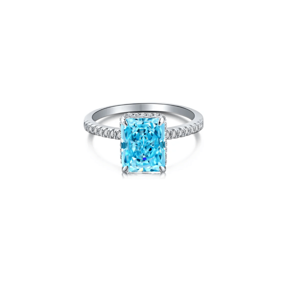 Cubic Square Diamond Ring