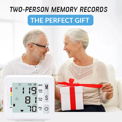 Smart Wrist Blood Pressure Monitor (White)